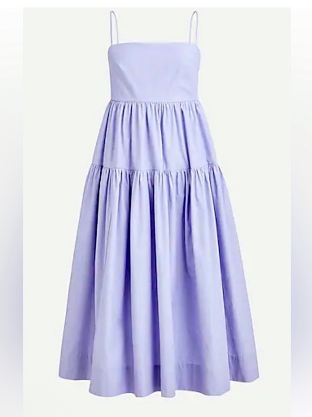 J. Crew Chambray Denim Babydoll Tier Tie Back Midi Dress 14 Large XL